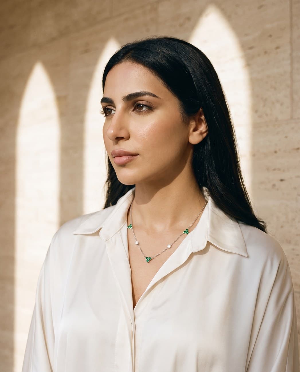 Suha · campaign photograph, worn