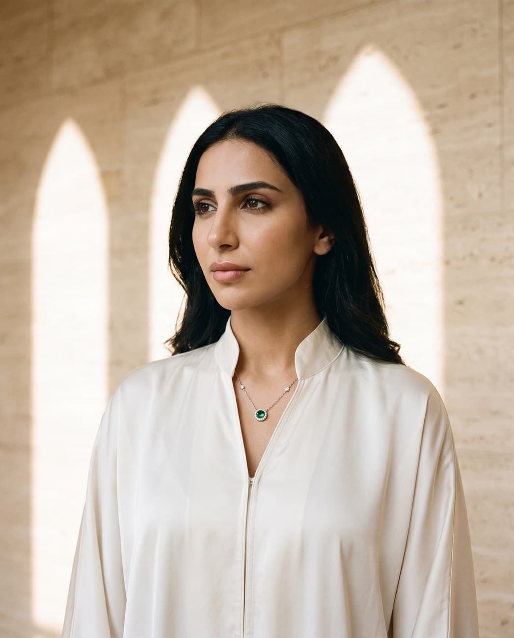 Sahar · campaign photograph, worn