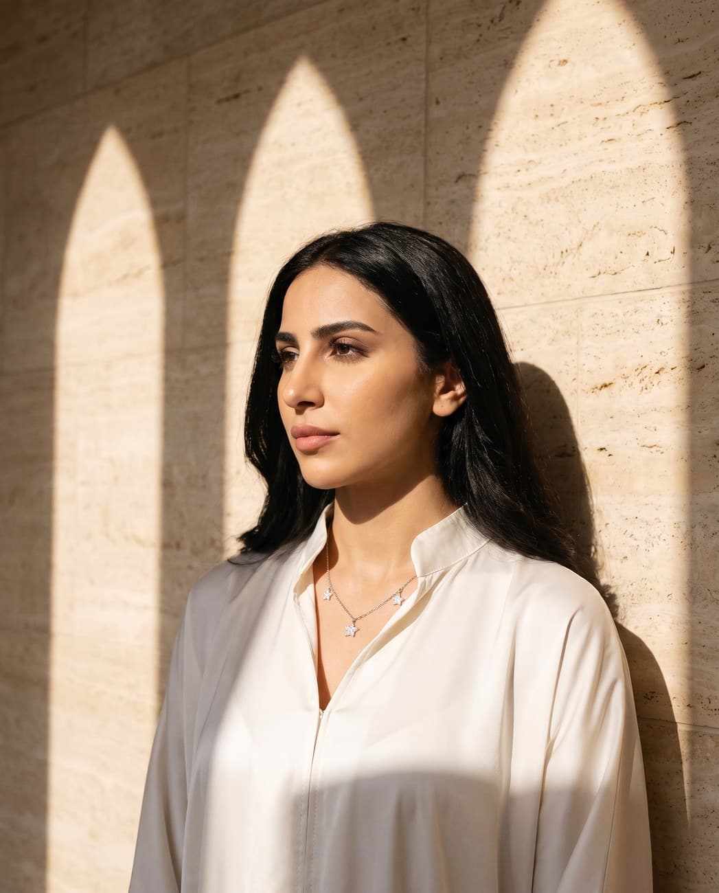 Anjum · campaign photograph, worn