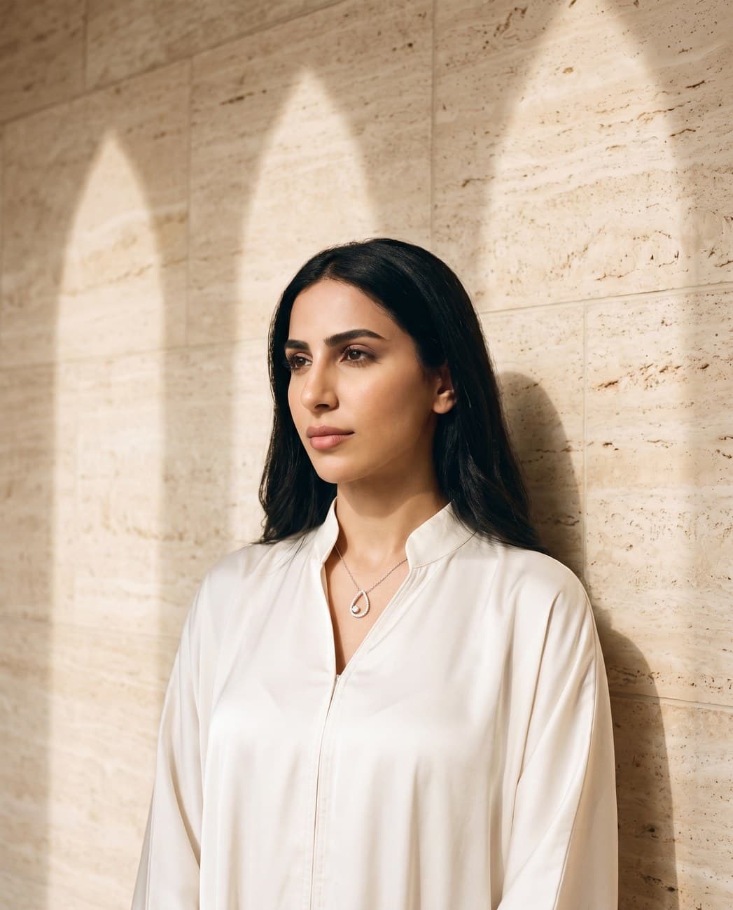 Nasma · campaign photograph, worn
