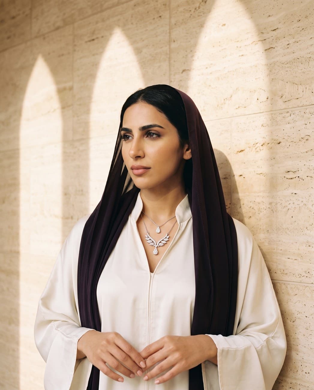 Arwa · campaign photograph, worn
