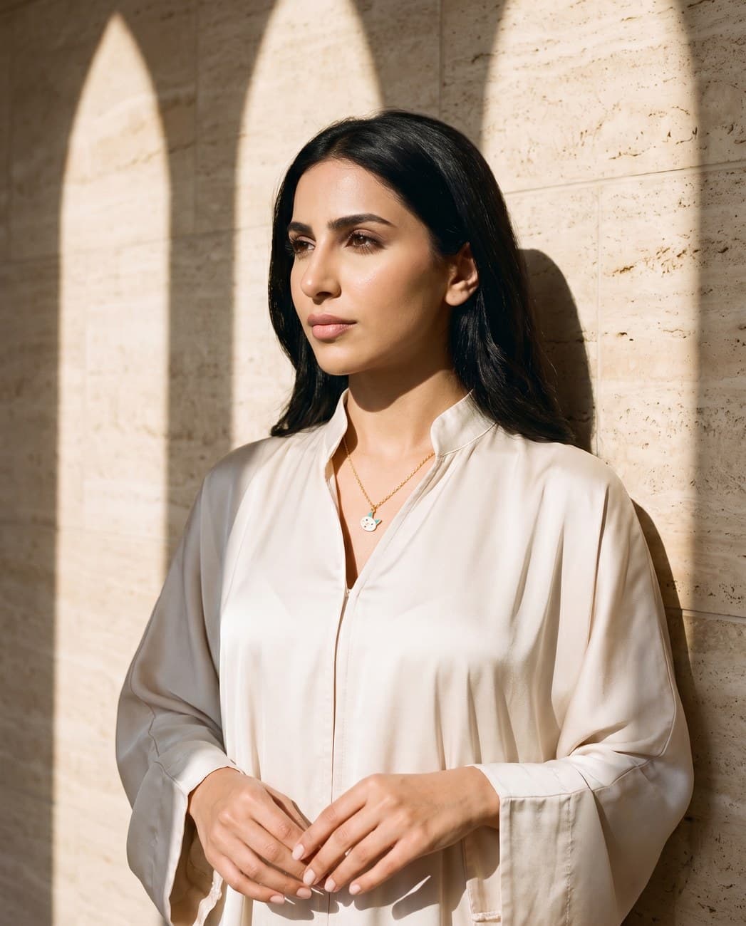 Ghazal · campaign photograph, worn
