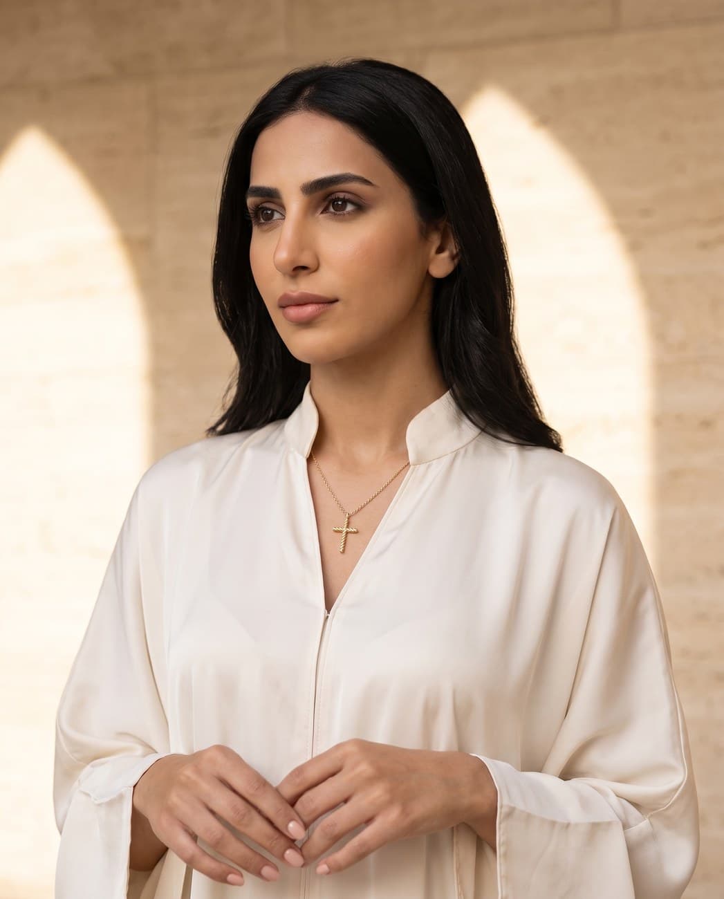 Hala · campaign photograph, worn