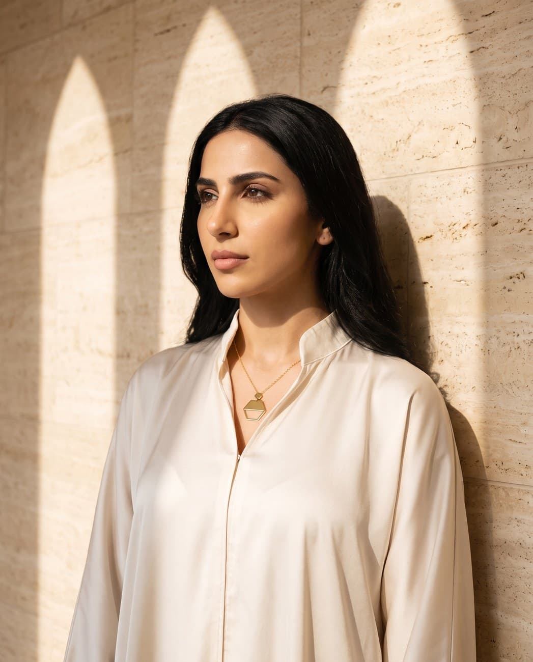 Lina · campaign photograph, worn