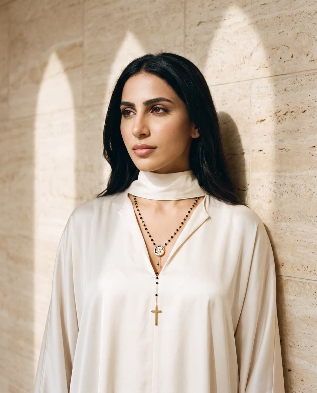 Ghadeer · campaign photograph, worn