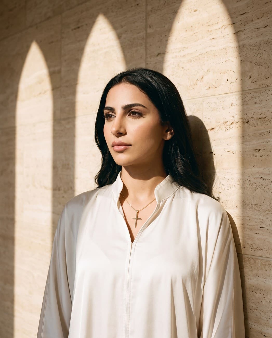 Tamima · campaign photograph, worn