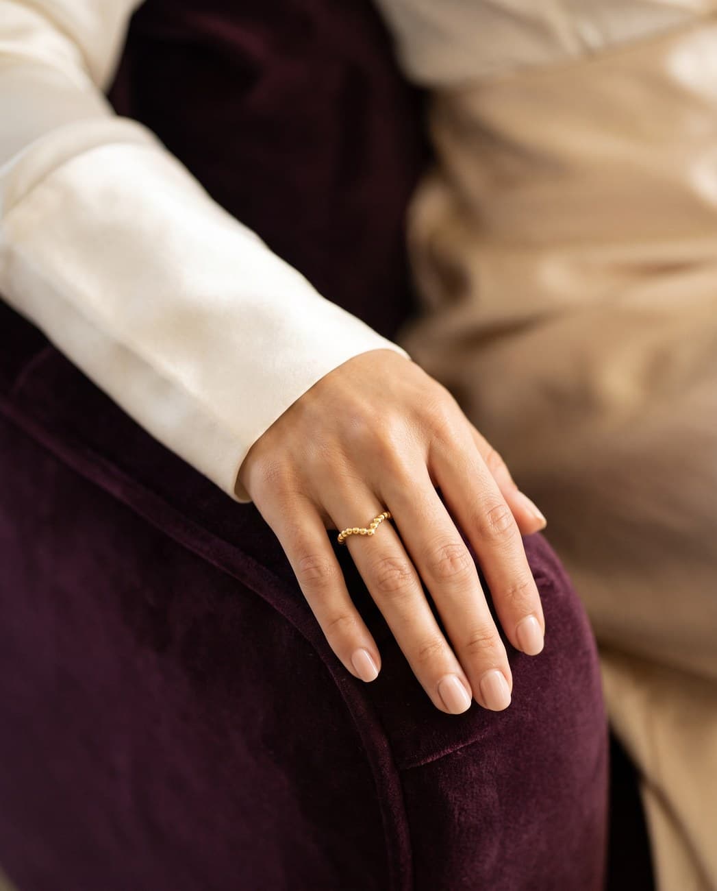 Buthaina · campaign photograph, worn